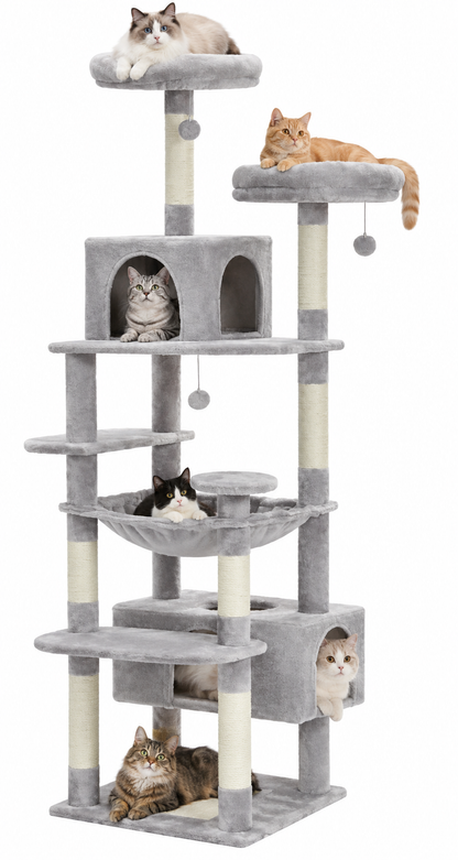 Arbre à Chat Bergen – Multi-Niveaux & Multi-Chats