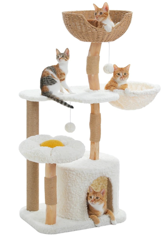 Arbre à Chat Noma L – Grand Modèle, Hamac & Couchages