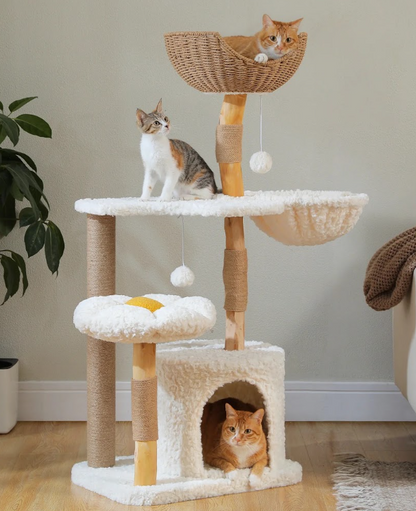 Arbre à Chat Noma L – Grand Modèle, Hamac & Couchages