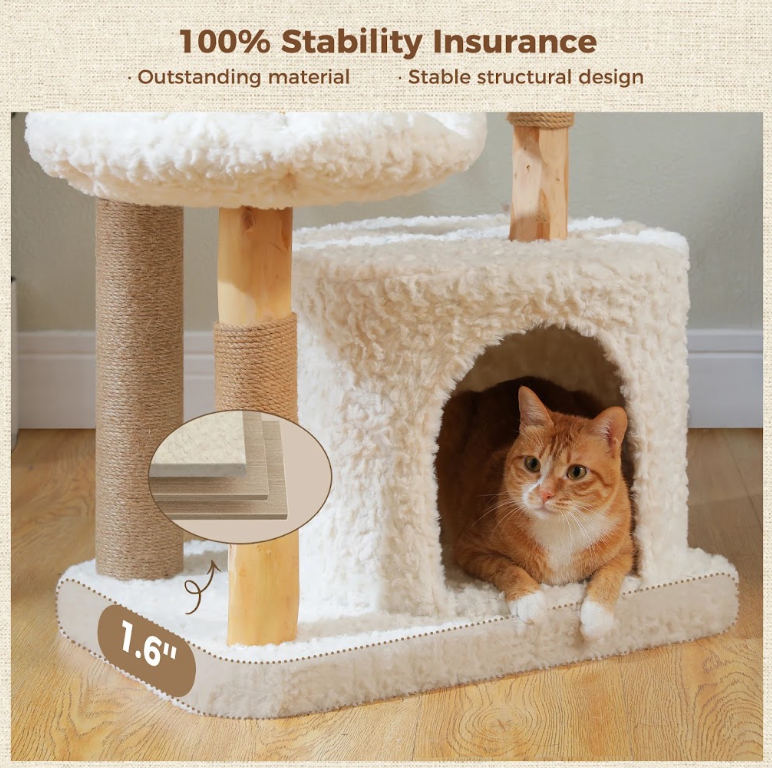 Arbre à Chat Noma L – Grand Modèle, Hamac & Couchages
